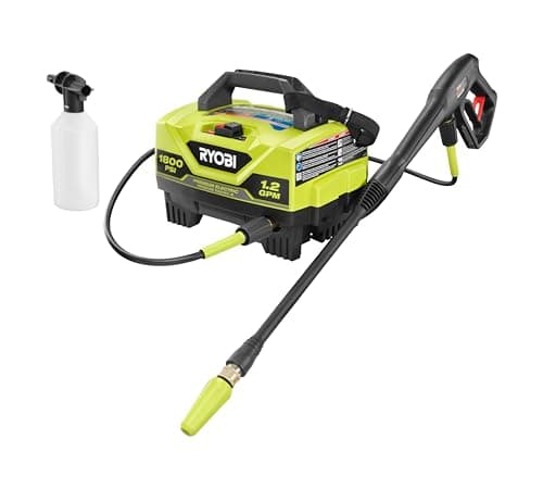 RYOBI 1,800 PSI 1.2 GPM Electric Pressure Washer, RY141820VNM