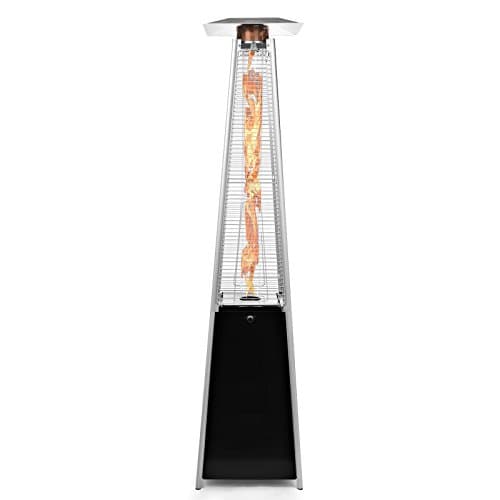 Outdoor Propane Patio Heater - Commercial LP Gas Porch & Deck Heater - Black