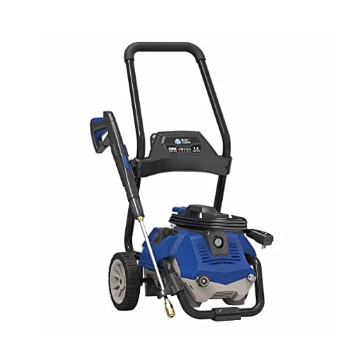 AR Blue Clean AR2N1 Electric Pressure Washer-2050 PSI, 1.4 GPM, 13 Amps Quick Connect Accessories, 2 in 1 Detachable Cart, On Board Storage, Portable Pressure Washer, High Pressure, Car, Patio