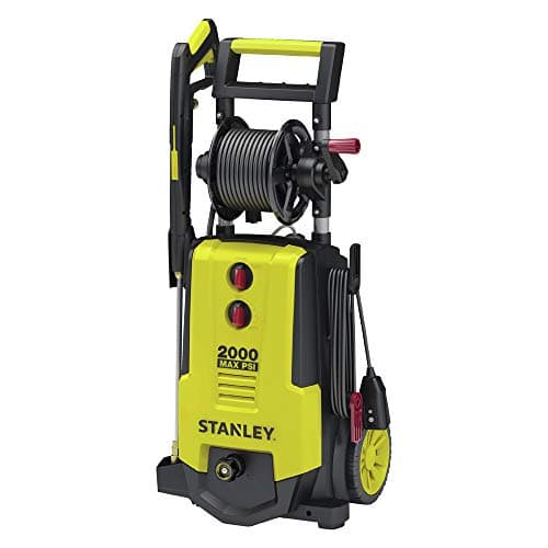 Stanley SHP2150 Portable Electric Pressure Washer, 2150 PSI, 1.4 GPM, 13 AMP, with Metal Lance, Foam Cannon, Quick Connect Gun, 25' Hose, 25lbs