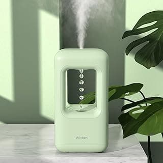 Humidifiers for Bedroom Baby Cool Mist Ultrasonic Humidifiers for Plants Indoor Humidificador Nursery Adults Kids Large Room Home Office Green